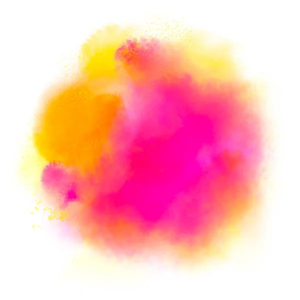 Abstract pink colorfull handdrawn watercolor blot illustration — Stock Photo, Image