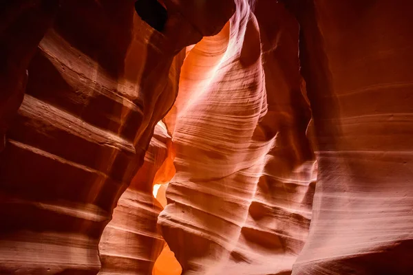 Homokkő alakzatok a híres antilop kanyonban Arizonában, az USA-ban — Stock Fotó