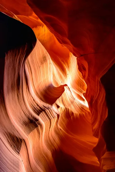 Formaciones de arenisca en el famoso Antelope Canyon en Arizona, Estados Unidos —  Fotos de Stock