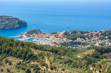 Port de Soller, Majorca seaside resort, a popular tourist destination. Baleares, Spain