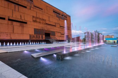 Gdansk, Polonya - 2 Ekim 2016: Avrupa Dayanışma Merkezi 'nin (Ecs) inşası - Dayanışma Devrimi ve Avrupa' daki komünizmin çöküşü anısına müze