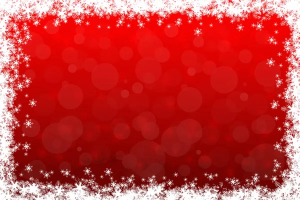 Wesołych Świąt czerwone tło z płatków śniegu i miejsca skopiować. — Zdjęcie stockowe
