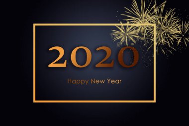 Altın havai fişeklerle 2020 yılınız kutlu olsun.