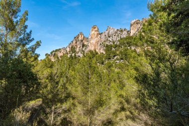 Mayorka, İspanya. Adanın kuzeybatı kıyısında bir dağ.
