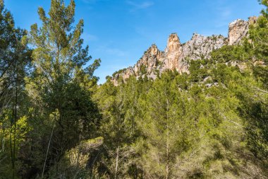 Mayorka, İspanya. Adanın kuzeybatı kıyısında bir dağ.
