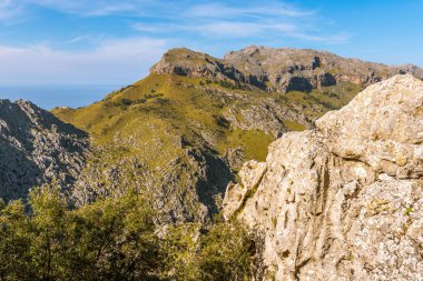 Majorca, Spain. Viewpoint in mountainous northwest coast of the island