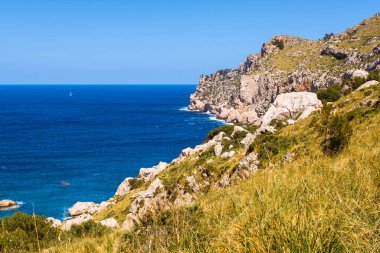Cala Figuera, Mayorka Adası, Baleares, İspanya 'da güzel bir sahil.