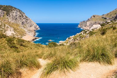 Cala Figuera, Mayorka Adası, Baleares, İspanya 'da güzel bir sahil.