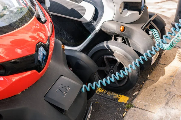 Majorca, Spain - May 8, 2019: Charging point for electric cars on the street — Stockfoto