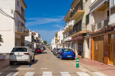 Menorca, Spain - October 12, 2019: Es Mercadal - a city in Menorca, located in the center of the island. Baleares, Spain