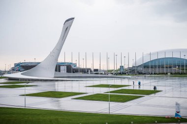 Stadyum Fischt Sochi Olympic Park önünde alanı