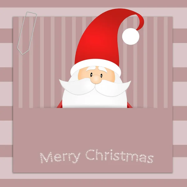 Eine Illustration Des Weihnachtsmannes Ersten Weihnachtsfeiertag — Stockfoto