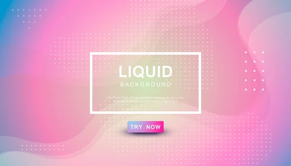 Pink Liquid Color Background Dynamic Textured Geometric Element Design Dots — Stock Vector