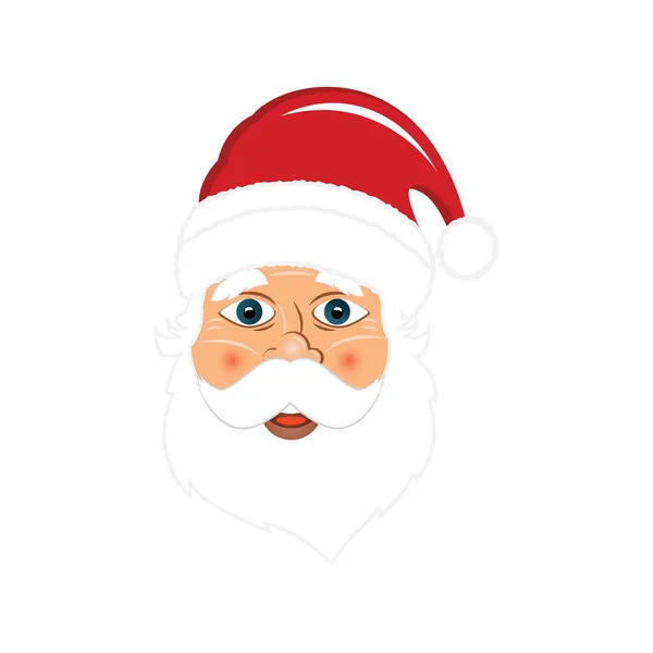 Ilustración Vectorial Moderna Santa Claus Feliz Año Nuevo Casarse Elemento — Vector de stock