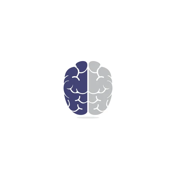 創造的な脳のロゴデザイン アイデア コンセプトだと思います パワー思考脳ロゴ アイコンをブレインストーミングします — ストックベクタ