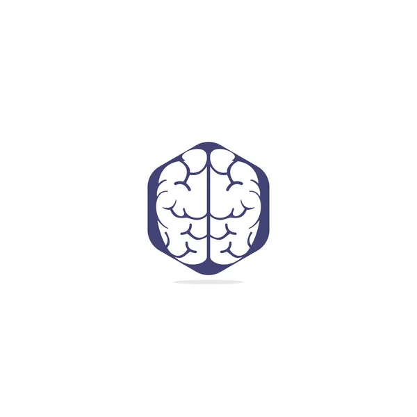 Diseño Creativo Del Logotipo Del Cerebro Pensar Idea Concept Brainstorm — Vector de stock