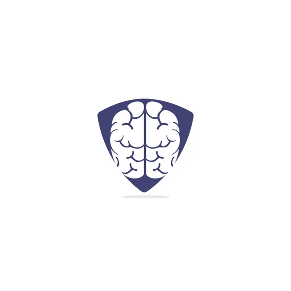 Design Creativo Del Logo Del Cervello Pensare Idea Concettuale Brainstorm — Vettoriale Stock