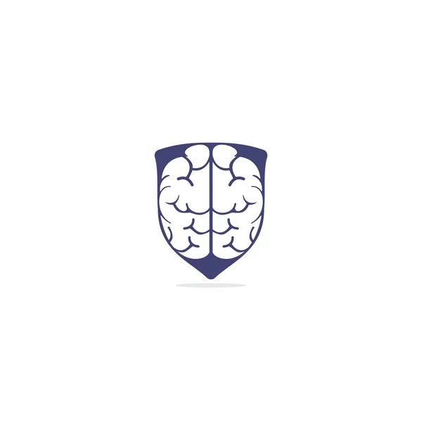 Diseño Creativo Del Logotipo Del Cerebro Pensar Idea Concept Brainstorm — Vector de stock