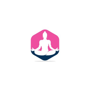 Yoga logo design template. Natural products logo. Cosmetics icon. Spa logo. Beauty salon logo. Template for yoga center, spa center or yoga studio. clipart