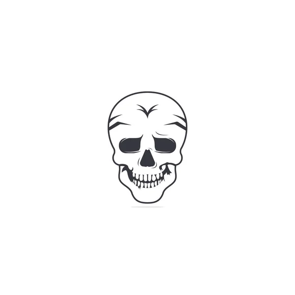 Шаблон Дизайну Логотипу Черепа Череп Вінтажному Стилі — стоковий вектор