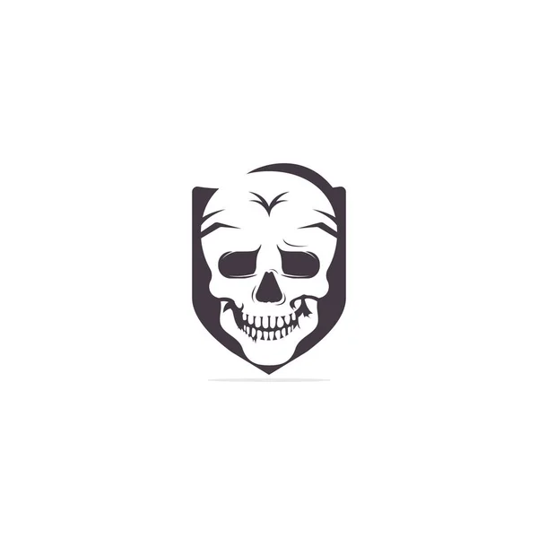 Totenkopf Logo Design Vorlage Totenkopf Vintage Stil — Stockvektor