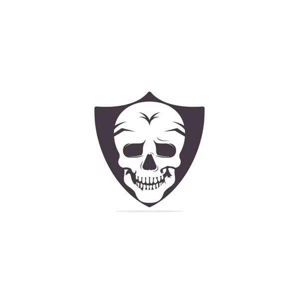 Шаблон Логотипа Черепа Череп Винтажном Стиле — стоковый вектор