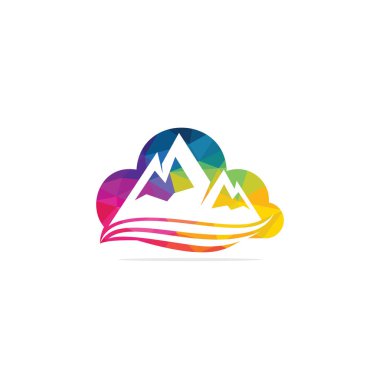 Vector mountain and outdoor adventures logo design. Mountains logo design.