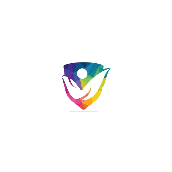 Health Human Vector Logo Design Green Life Logo Sign Abstract — Stock Vector
