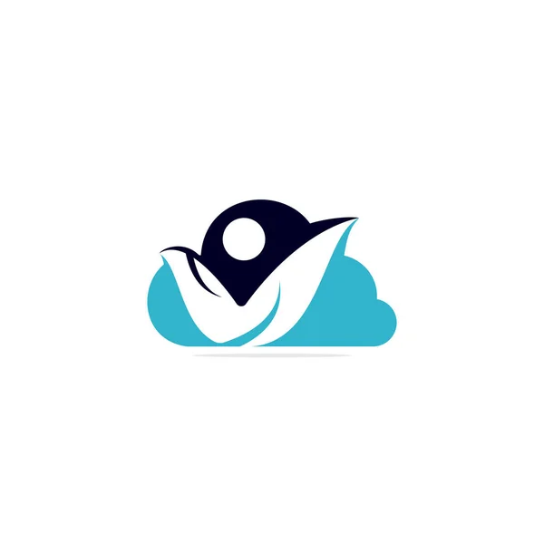 Abstrakcja Chmura Ludzkie Logo Design Biznes Chmura Korporacyjnych Logo Projekt — Wektor stockowy