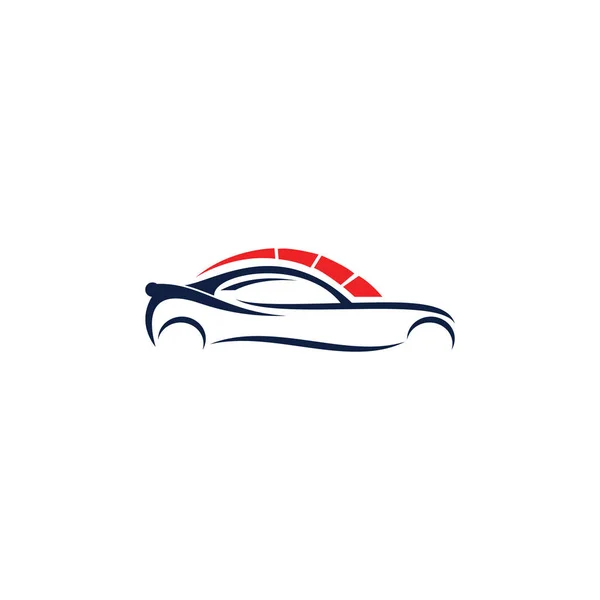 Modern Spor Araba Vektör Logosu Tasarımı Spor Araba Araba Yarış — Stok Vektör