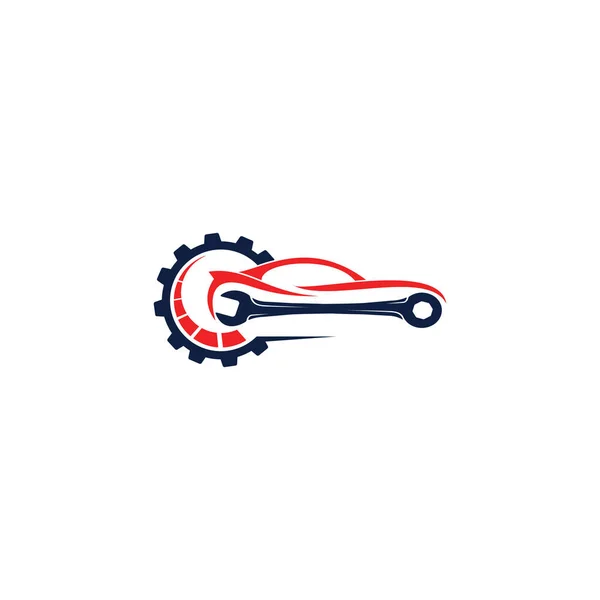 Concept Conception Logo Vectoriel Abstrait Voiture Icône Service Automatique Avec — Image vectorielle