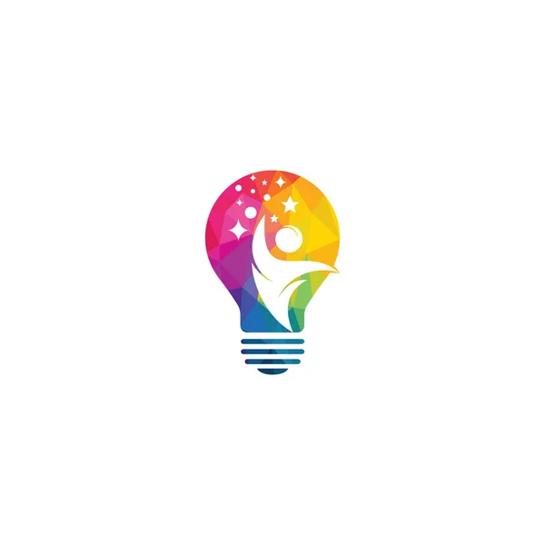 Modelo Design Logotipo Pessoas Inteligentes Design Logotipo Ideia Criativa — Vetor de Stock