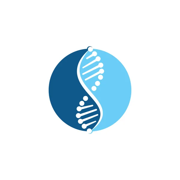 Vetenskap Genetik Vektor Logo Design Genetisk Analys Forskning Biotech Kod — Stock vektor