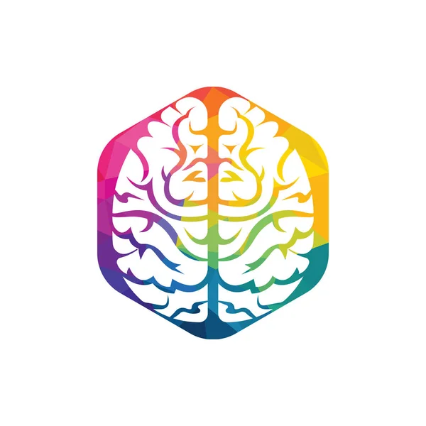 Myśl Konceptu Burza Mózgów Moc Myślenia Mózg Ikona Logotyp — Wektor stockowy