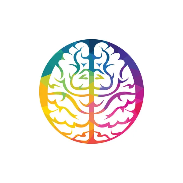 Fikir Kavramını Düşün Beyin Fırtınası Gücü Beyin Logoti Simgesi — Stok Vektör