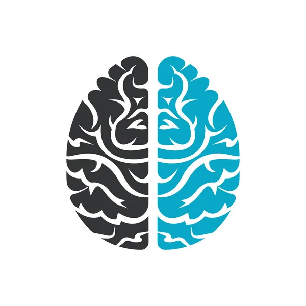 Myśl Konceptu Burza Mózgów Moc Myślenia Mózg Ikona Logotyp — Wektor stockowy