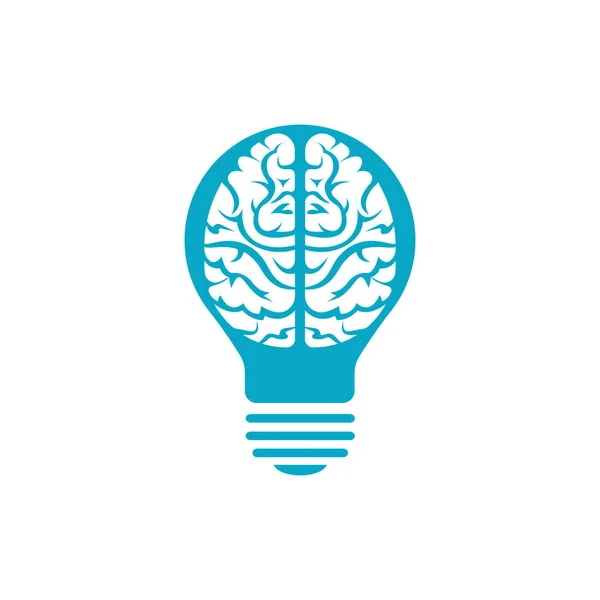 Kreativ Lampa Idé Hjärna Vektor Ikon — Stock vektor