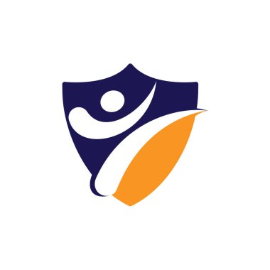 Karate sporu logosu tasarımı. Dövüş sanatları logosu kavramı.