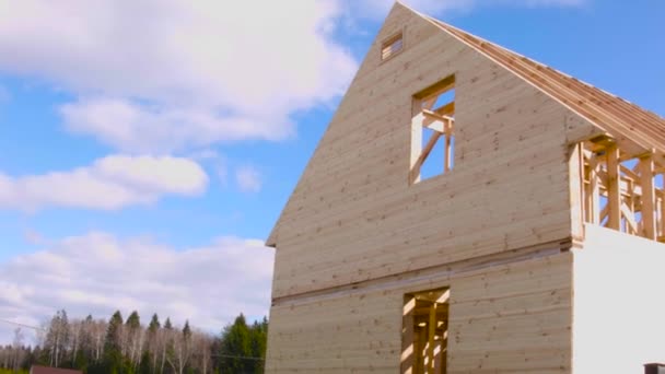 Building New House — Stock Footage Building New House Royalty Free Stock Footage