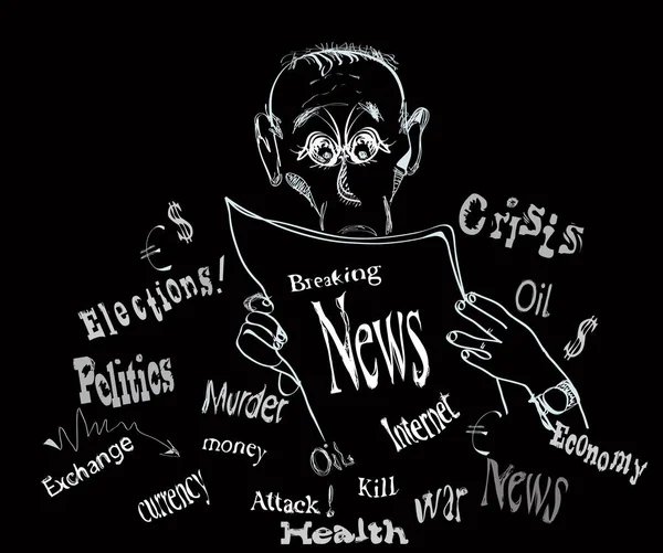 depositphotos_173196154 stock illustration man reading newspaper