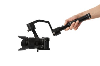 3-eksenli gimbals ve aynasızlar kamera ile görüntü sabitleme sistemi
