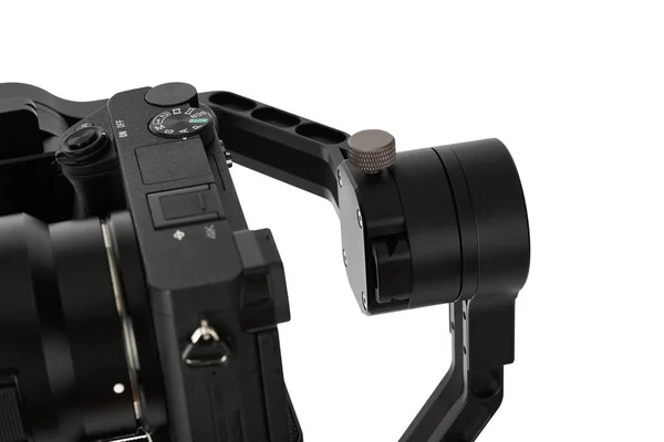 3-eksenli gimbals ve aynasızlar kamera ile görüntü sabitleme sistemi — Stok fotoğraf