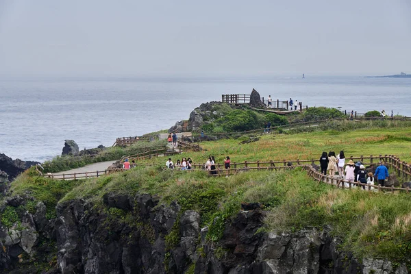 Cape Seopjikoji sur l'île de Jeju, Corée — Photo