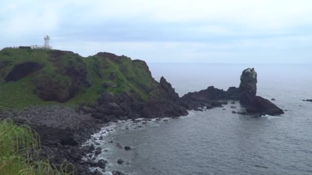 Capo Seopjikoji nell'isola di Jeju, Corea — Video Stock