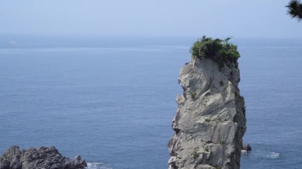 Oedolgae rock i Jeju island — Stockvideo