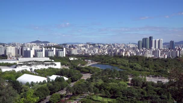 Paisaje urbano de Seúl — Vídeo de stock