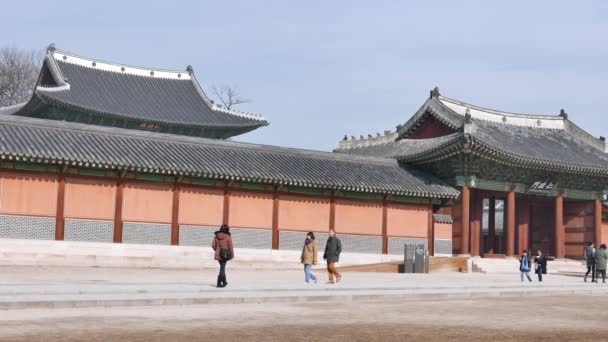 Injeongmun 和 Sukjangmun — 图库视频影像