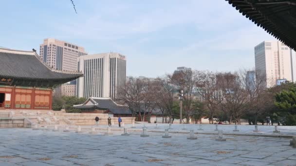 Junghwajeon, Main hall of Deoksugung — Stock Video