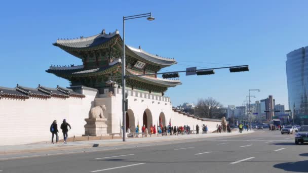 Gwanghwamun πύλη — Αρχείο Βίντεο