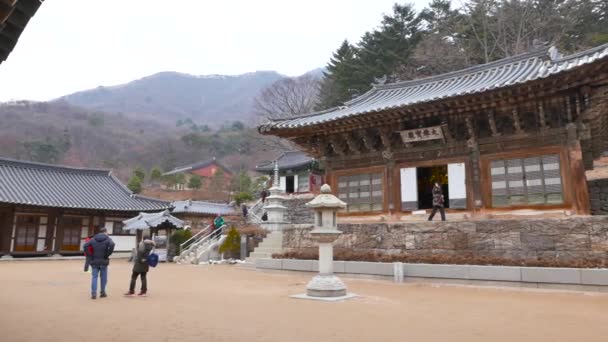 Daeungbojeon en el templo de Bogwangsa — Vídeo de stock